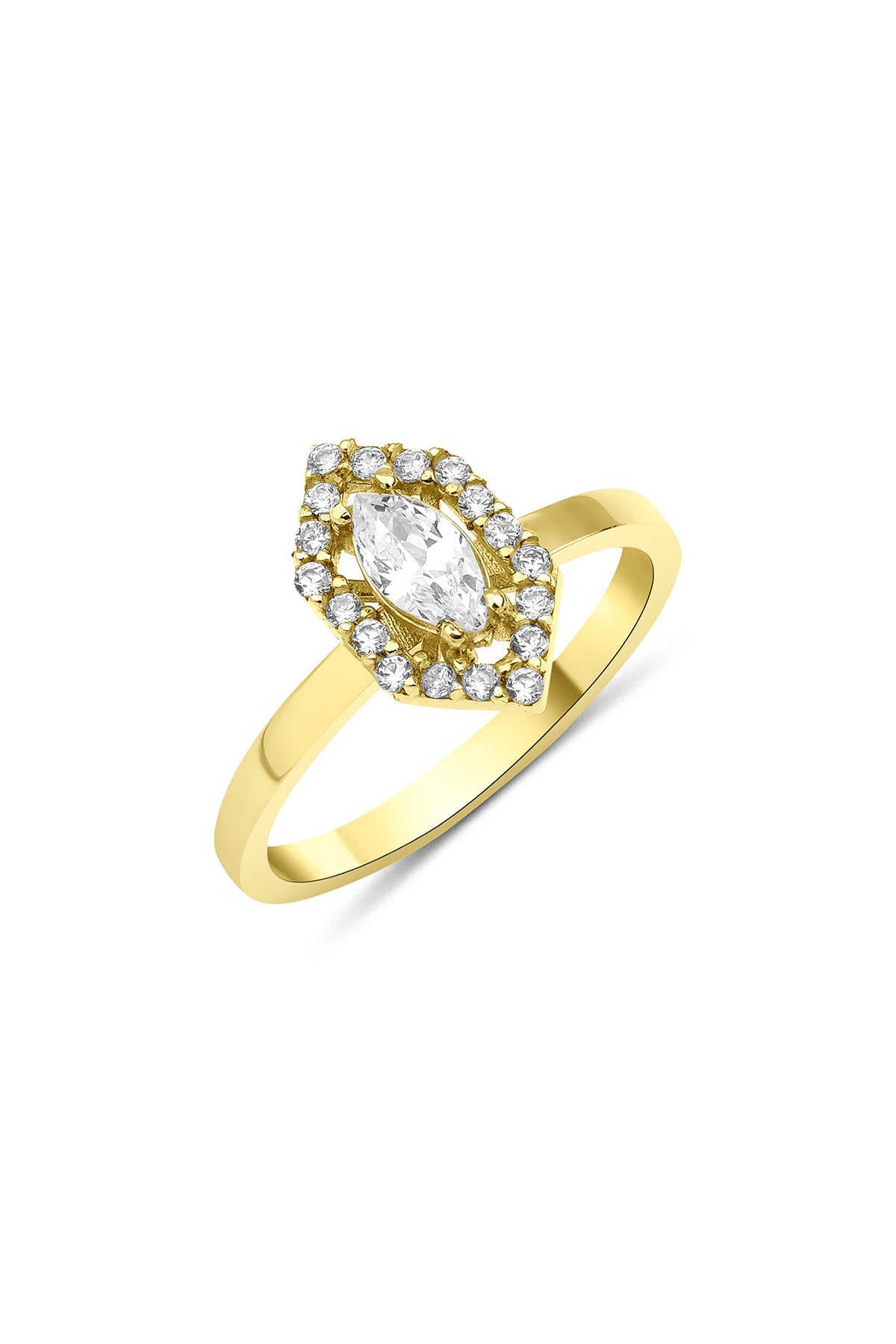 14ct Gold Marqusie Baguette Ring
